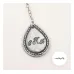 Pewter Large Drop, 25mm Border Blank