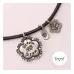 Pewter Large Flower, 25mm Border Blank Pewter Large Flower, 25mm Border Blank