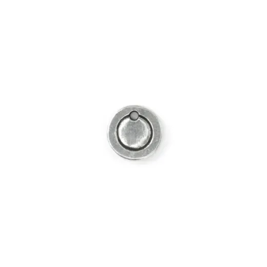 Pewter Small Circle, 12mm Border Blank, pack of 2 Pewter Small Circle, 12mm Border Blank, pack of 2