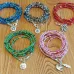 Pink Dove and Feather Charm Seed Bead Wrap Bracelet Kit Pink Dove and Feather Charm Seed Bead Wrap Bracelet Kit