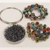 Silver Foiled Bead Wrap Around Bracelet Kit Silver Foiled Bead Wrap Around Bracelet Kit