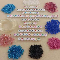 Swiftie Friendship Bracelet Kit 1, Includes All Letters, Beads and Elasticity Thread To Make 10 Bracelets