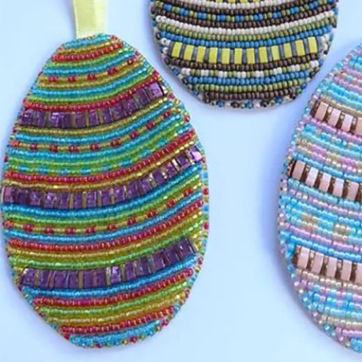 Bead Embroidery Joyful Jewel Easter Egg Kit Bead Embroidery Joyful Jewel Easter Egg Kit