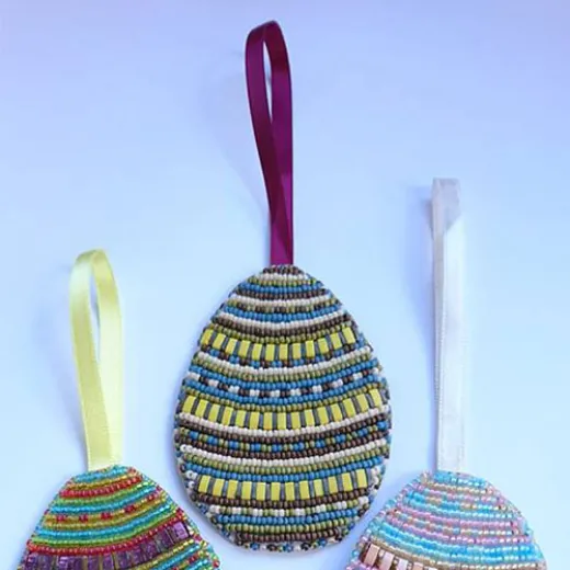 Bead Embroidery Mellow Matte Easter Egg Kit Bead Embroidery Mellow Matte Easter Egg Kit