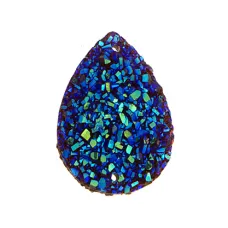 Fashion Components - Resin Sew-on-Sugar Stone Drop - 18x25mm Medium Vitrail - 1p...