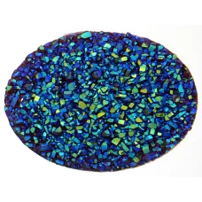 Fashion Components - Resin Sew-on-Sugar Stone Oval - 30x40mm Medium Vitrail - 1 ...