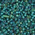 Emerald Silver Lined AB Miyuki 11/0 Seed Beads, 22g, Colour 1017 Emerald Silver Lined AB Miyuki 11/0 Seed Beads, 22g, Colour 1017