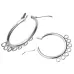 Chandelier Earrings (7 Ring Design) Rhodium Plated -10pcs