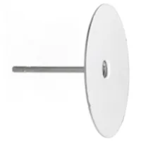 14 mm Flat Ear studs, Nickel Colour, Pack of 10 ( 5 Pairs), 23610934