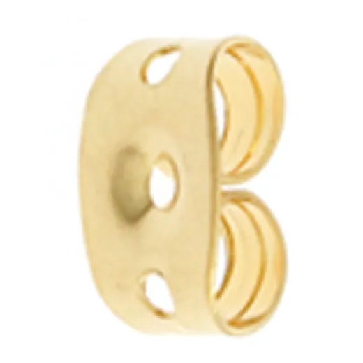 Earring Clutch Butterfly  6x3mm Gold - 20pcs - 23610988
