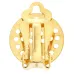 Ear Clip Perforated Gold - 10pcs / 5 pairs - 23611092