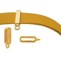 4mm Gold Narrow Slider, 5 Pcs