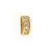 Leather Slider, 4mm, Gold with Crystals Leather Slider, 4mm, Gold with Crystals