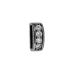 Leather Slider, 4mm, Gunmetal with Crystals Leather Slider, 4mm, Gunmetal with Crystals