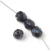 6mm Fire Polished Beads, Jet Bronze Marble Strand of 30 6mm Fire Polished Beads, Jet Bronze Marble Strand of 30
