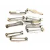 Silver colour Brooch Pin, Approx 25mm x 10 pcs Silver colour Brooch Pin, Approx 25mm x 10 pcs