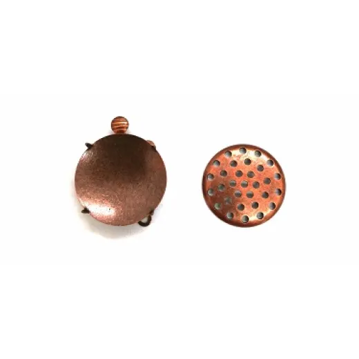 17mm Beadable Clasp, Copper Colour 17mm Beadable Clasp, Copper Colour