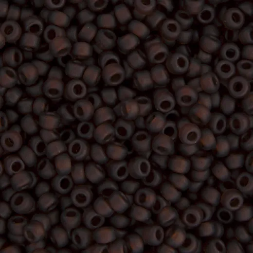 Root Beer Transparent Matte, Miyuki 11/0 Seed Beads, Colour 0135FV, 22g Approx Root Beer Transparent Matte, Miyuki 11/0 Seed Beads, Colour 0135FV, 22g Approx