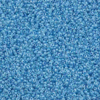 Miyuki Seed Beads - Inside Colour Sky blue/Lined Faded Denim Miyuki Size 8/0 Colour 221, 250gm 
