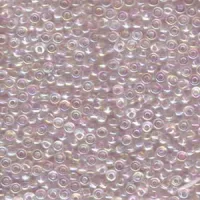 Miyuki 8/0 seed beads Transparent Pale Pink AB, colour 0265, 22Grms apprx.