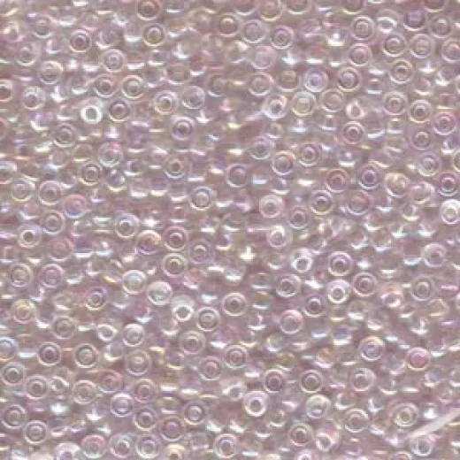 Miyuki 8/0 seed beads Transparent Pale Pink AB, colour 0265, 22Grms apprx. Miyuki 8/0 seed beads Transparent Pale Pink AB, colour 0265, 22Grms apprx.