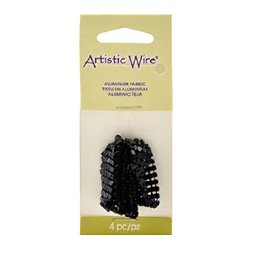 16 x 77mm Beadalon Aluminium Fabric, Black, Pack of 4 16 x 77mm Beadalon Aluminium Fabric, Black, Pack of 4