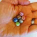 Matte Glass Swirl Beads, Round Beads Bundle Matte Glass Swirl Beads, Round Beads Bundle