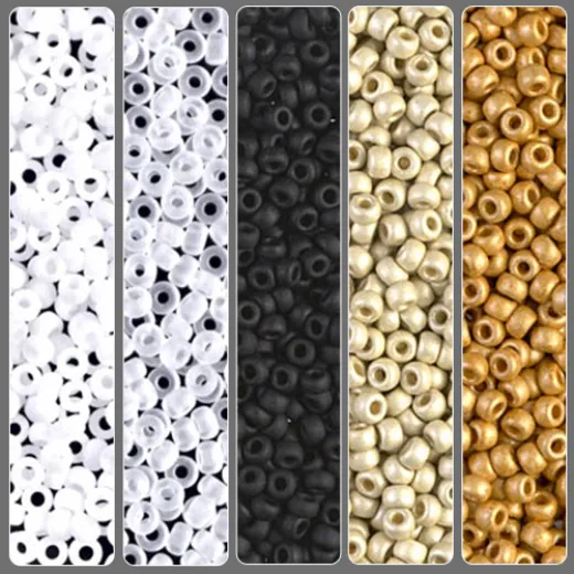 Miyuki Matte Monochrome 11/0 Seed Bead Bundle Miyuki Matte Monochrome 11/0 Seed Bead Bundle