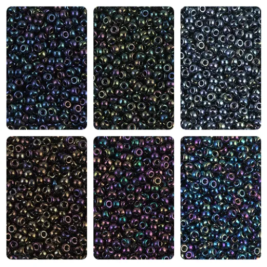 Miyuki Opaque Iris 15/0 Seed Bead Bundle Miyuki Opaque Iris 15/0 Seed Bead Bundle