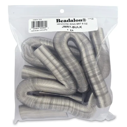 Bulk Small Ring Size Memory Wire, Bright, 8oz pack Bulk Small Ring Size Memory Wire, Bright, 8oz pack