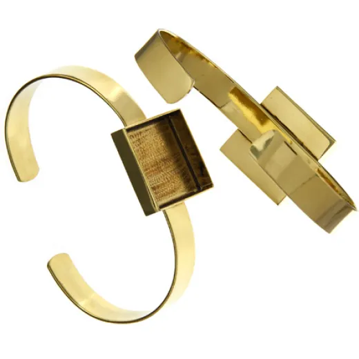 100% Brass Bezel Handmade Bracelet Cuff Square 21x4mm 100% Brass Bezel Handmade Bracelet Cuff Square 21x4mm