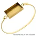 100% Brass Handmade Bezel, Rectangle Link, Use with Interchangeable Bracelet 100% Brass Handmade Bezel, Rectangle Link, Use with Interchangeable Bracelet