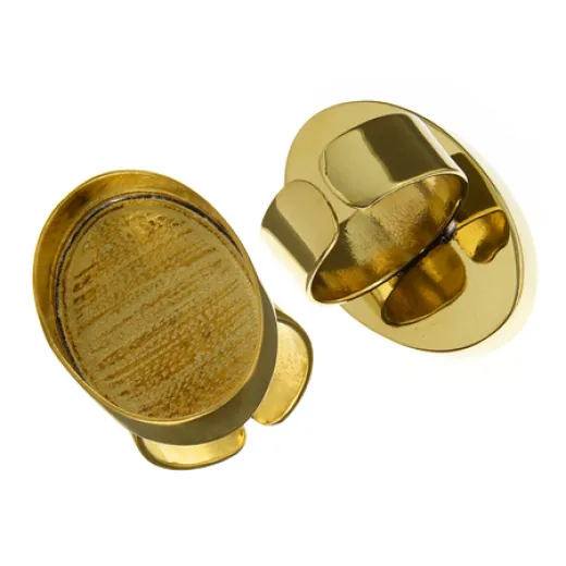 100% Brass Handmade Bezel, Oval Ring, 30 x 20mm 100% Brass Handmade Bezel, Oval Ring, 30 x 20mm