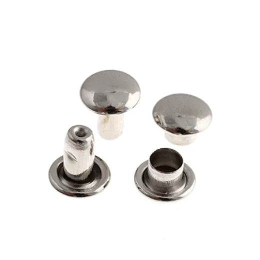 6mm Silver Rapid Rivets by Metal Complex, Pack of 20 (10 sets) 6mm Silver Rapid Rivets by Metal Complex, Pack of 20 (10 sets)