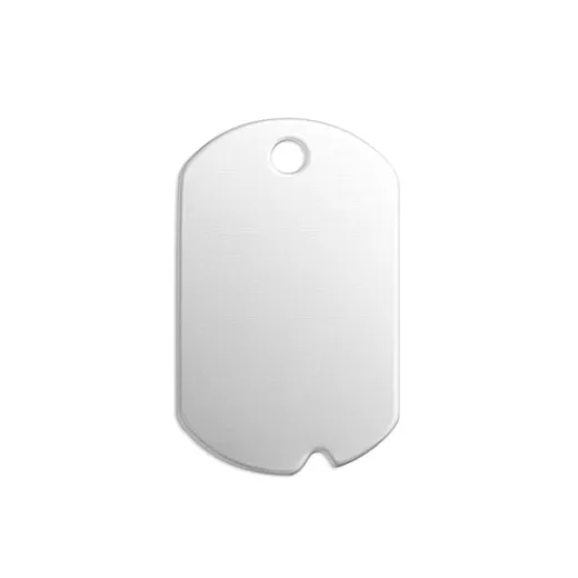 1 1/4 x 3/4" Alkeme Military Dog Tag stamping blank, pack of 2 1 1/4 x 3/4" Alkeme Military Dog Tag stamping blank, pack of 2