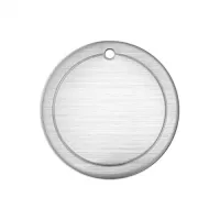 Premium 16ga Aluminium Border Circle, 3/4" stamping blank, Pack of 5