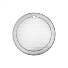 Premium 16ga Aluminium Border Circle, 3/4" stamping blank, Pack of 5