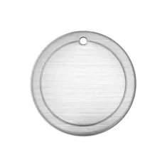 Premium 16ga Aluminium Border Circle, 3/4" stamping blank, Pack of 5