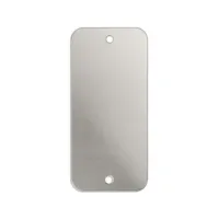 Premium 16ga Aluminium Rectangle Blank, 2 x 3/4" (50 x 20mm)