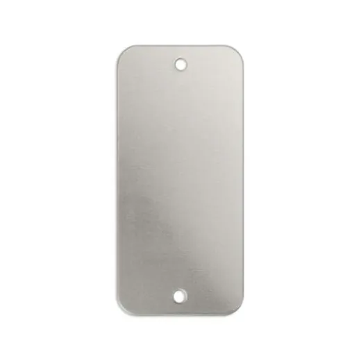 Premium 16ga Aluminium Rectangle Blank, 2 x 3/4" (50 x 20mm) Premium 16ga Aluminium Rectangle Blank, 2 x 3/4" (50 x 20mm)