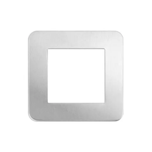 20ga Aluminium Square Washer, 1 1/8" (28.5mm) stamping blank Pack of 4 20ga Aluminium Square Washer, 1 1/8" (28.5mm) stamping blank Pack of 4