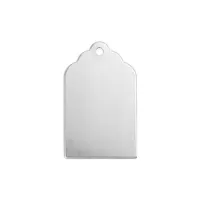 Premium 16ga Aluminium Post Tag, 7/8" stamping blank, Pack of 4