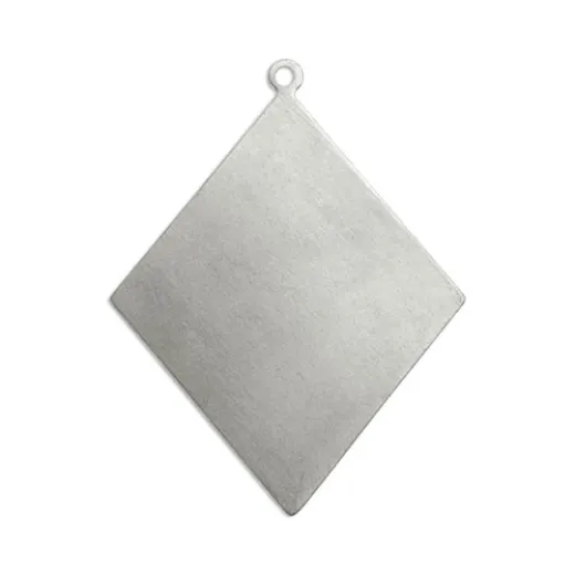 20ga Aluminium Diamond, 2" stamping blank, Pack of 4 20ga Aluminium Diamond, 2" stamping blank, Pack of 4