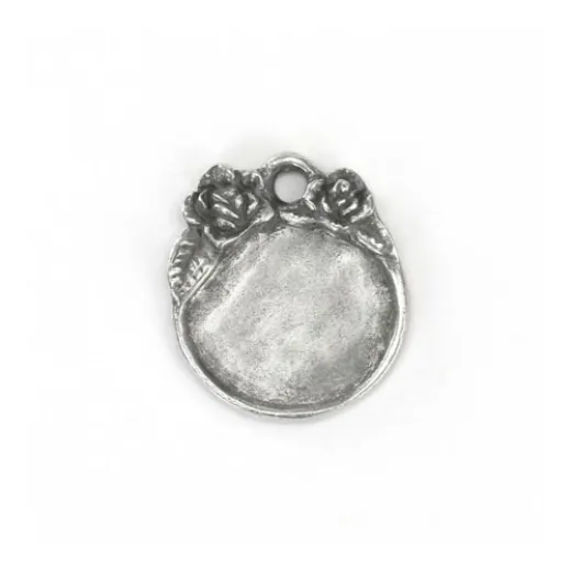 ImpressArt Artisan Pewter Stamping Blank, Circle  24 x 22mm