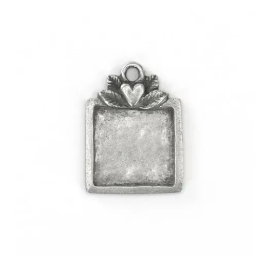 ImpressArt Artisan Pewter Stamping Blank, Square, 28 x 22mm ImpressArt Artisan Pewter Stamping Blank, Square, 28 x 22mm