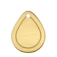 ImpressArt 18ga Brass Border Drop, 3/4" pack of 2