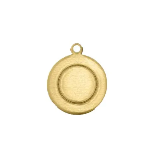 ImpressArt 18ga Brass Border Circle, 1/2", Pack of 4 ImpressArt 18ga Brass Border Circle, 1/2", Pack of 4