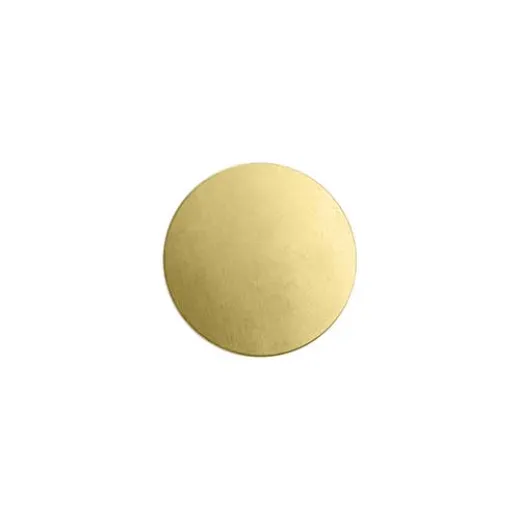 ImpressArt 24ga Brass Circle, 1/2" / 12.7mm, Pack of 6 ImpressArt 24ga Brass Circle, 1/2" / 12.7mm, Pack of 6