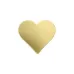 ImpressArt 24ga Brass Heart, 3/4" / 19mm, Pack of 4 ImpressArt 24ga Brass Heart, 3/4" / 19mm, Pack of 4