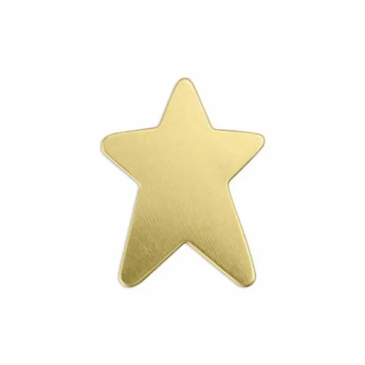 ImpressArt 24ga Brass Star, 3/4" stamping blank, Pack of 2 ImpressArt 24ga Brass Star, 3/4" stamping blank, Pack of 2